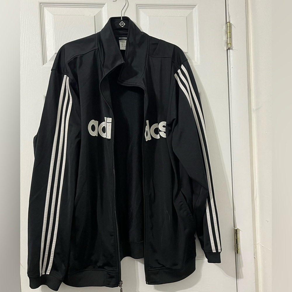 Adidas Three Stripe Zip Up